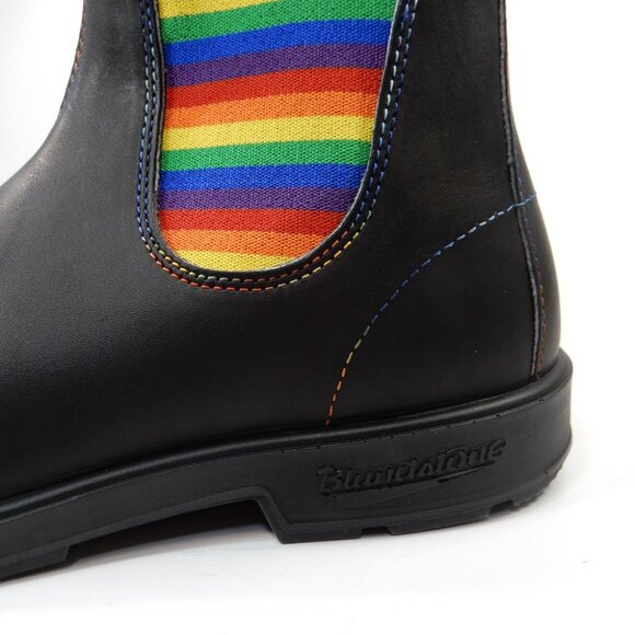 Blundstone Original Chelsea Boots Men\'s US 12 Black Leather Rainbow NEW main image 15